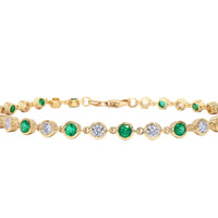 Emerald and Diamond Bracelet