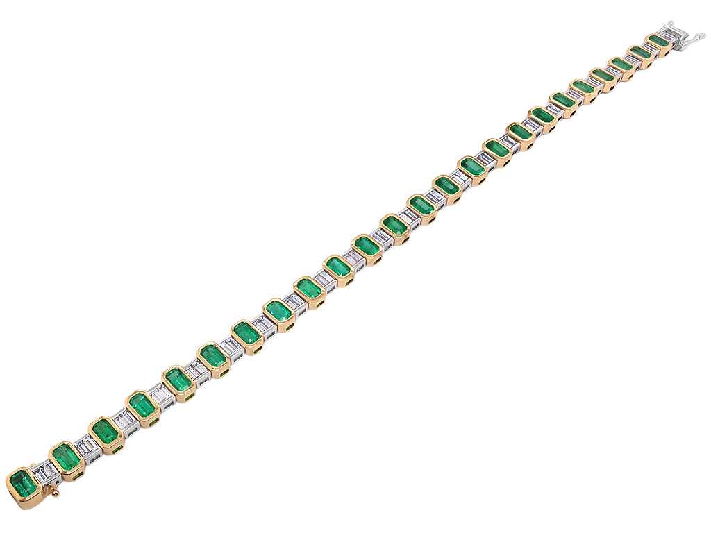 Emerald and Diamond Bracelet