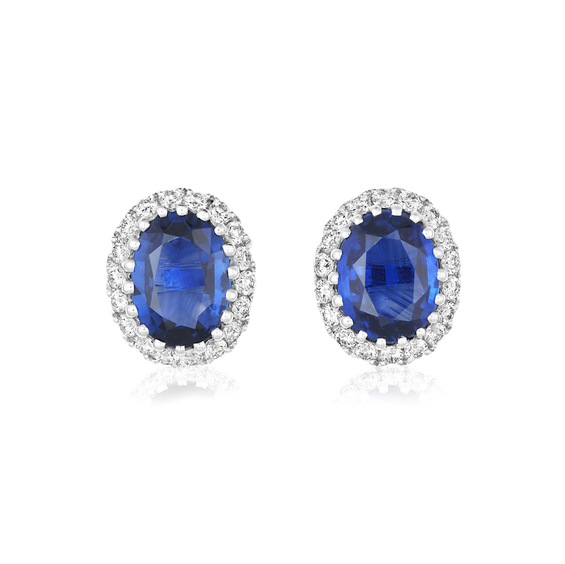 Sapphire and Diamond Earrings