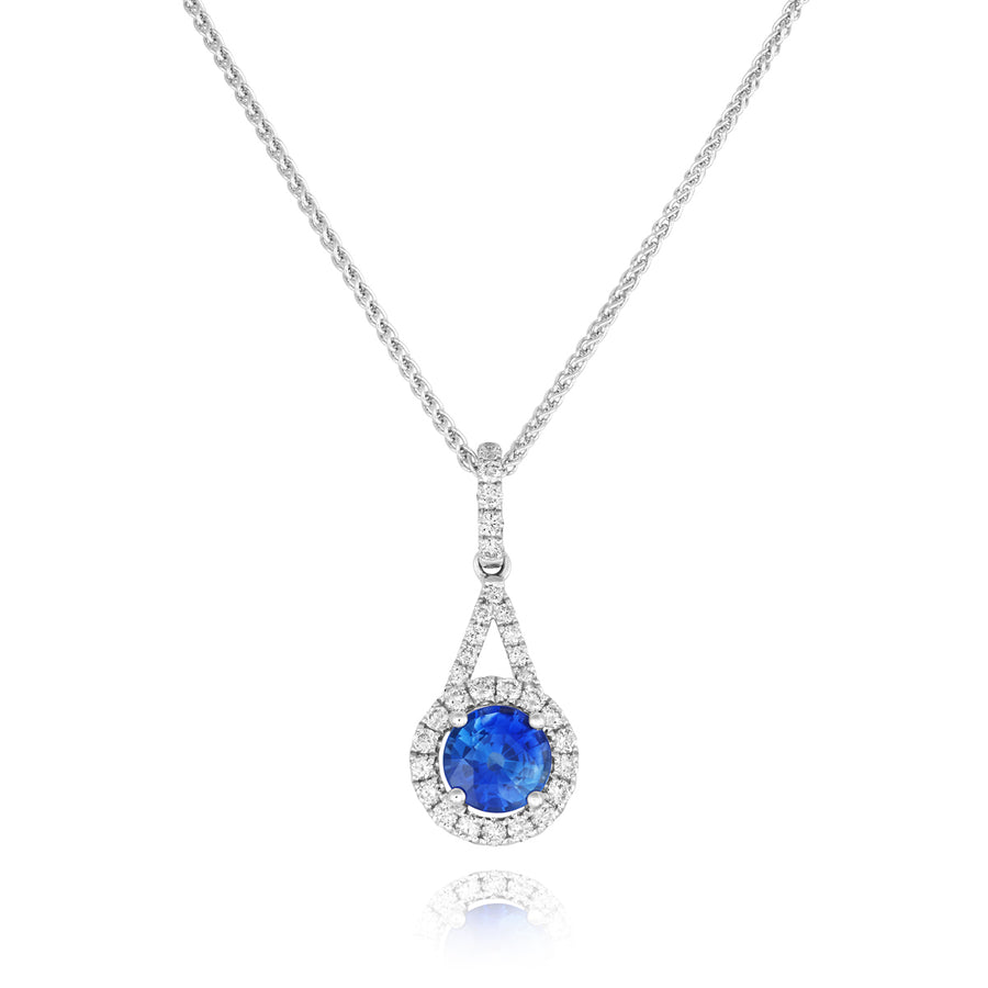 Sapphire and Diamond Pendant