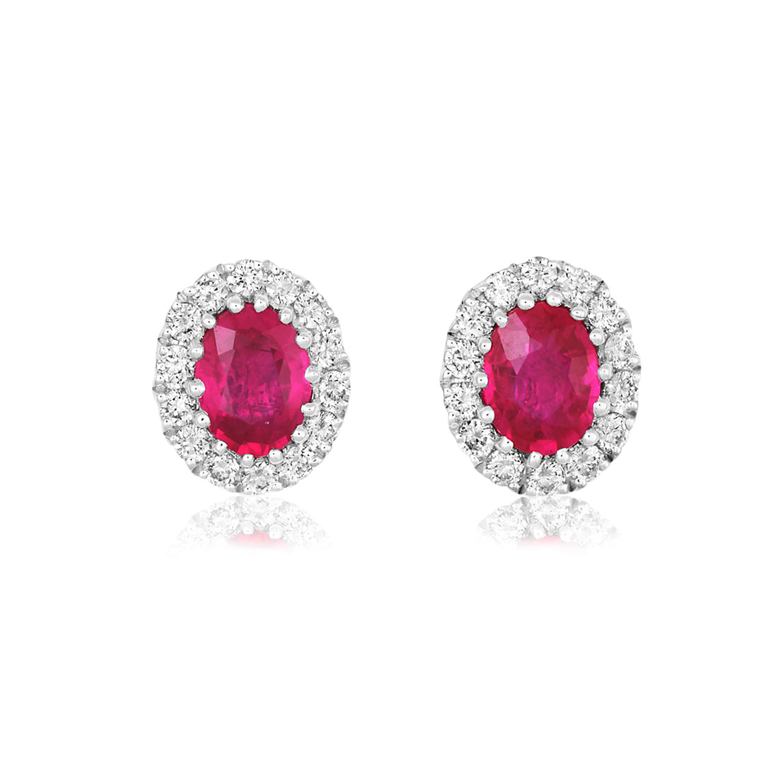 Ruby and Diamond Earrings