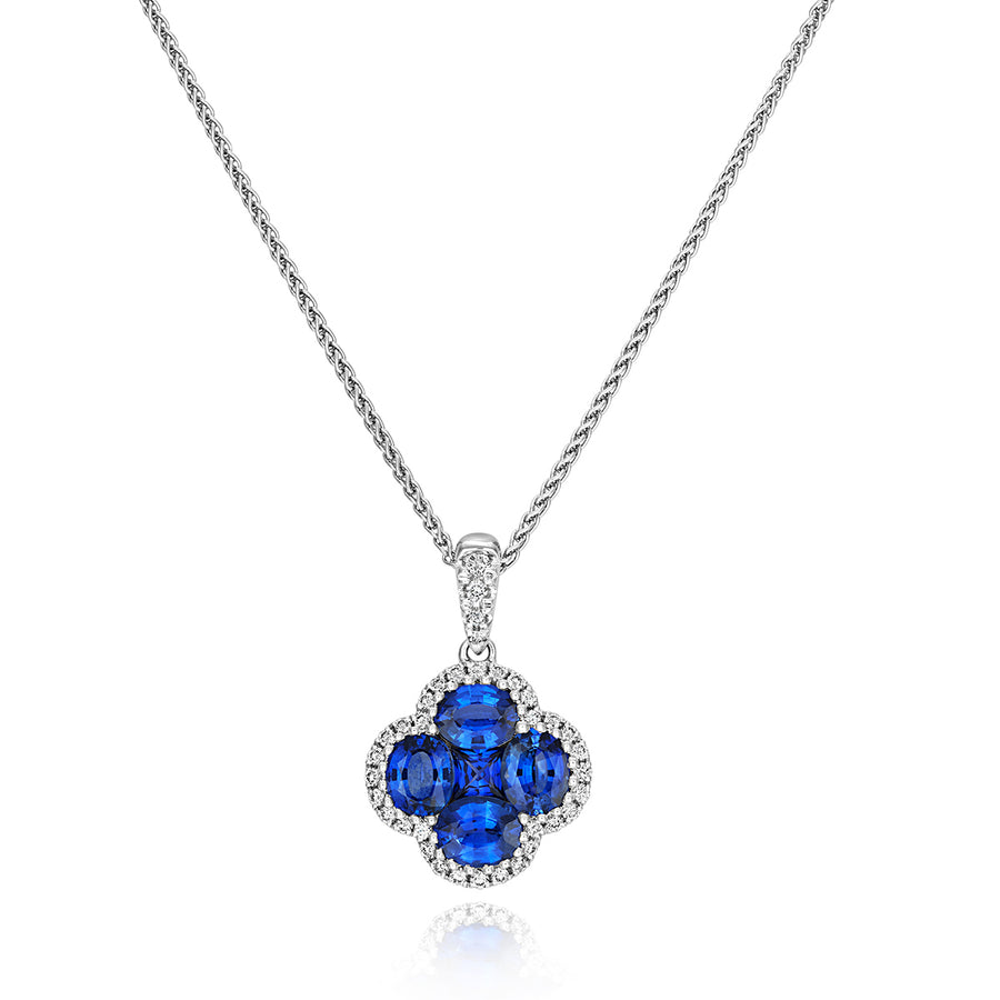 Sapphire and Diamond Pendant