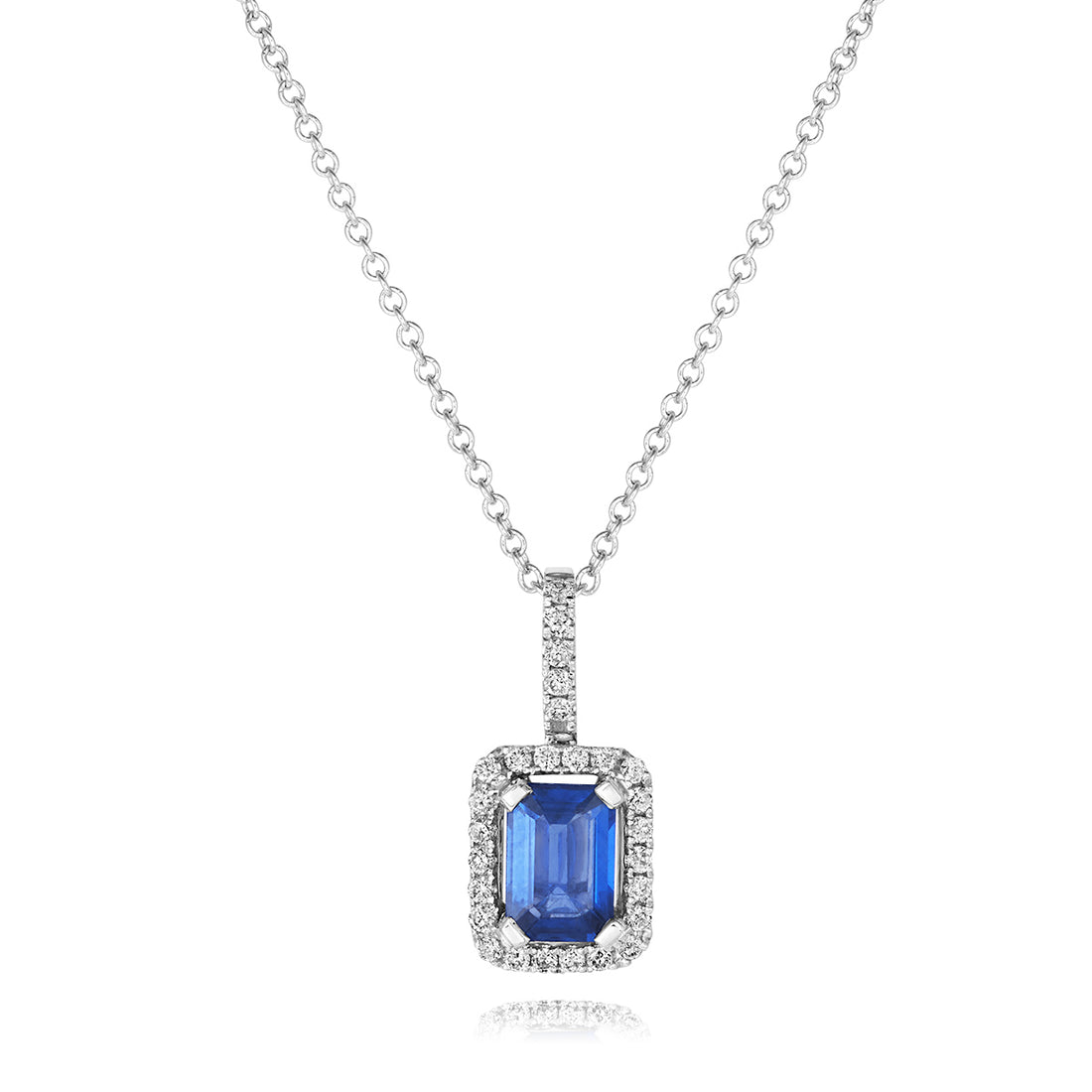 Sapphire and Diamond Pendant