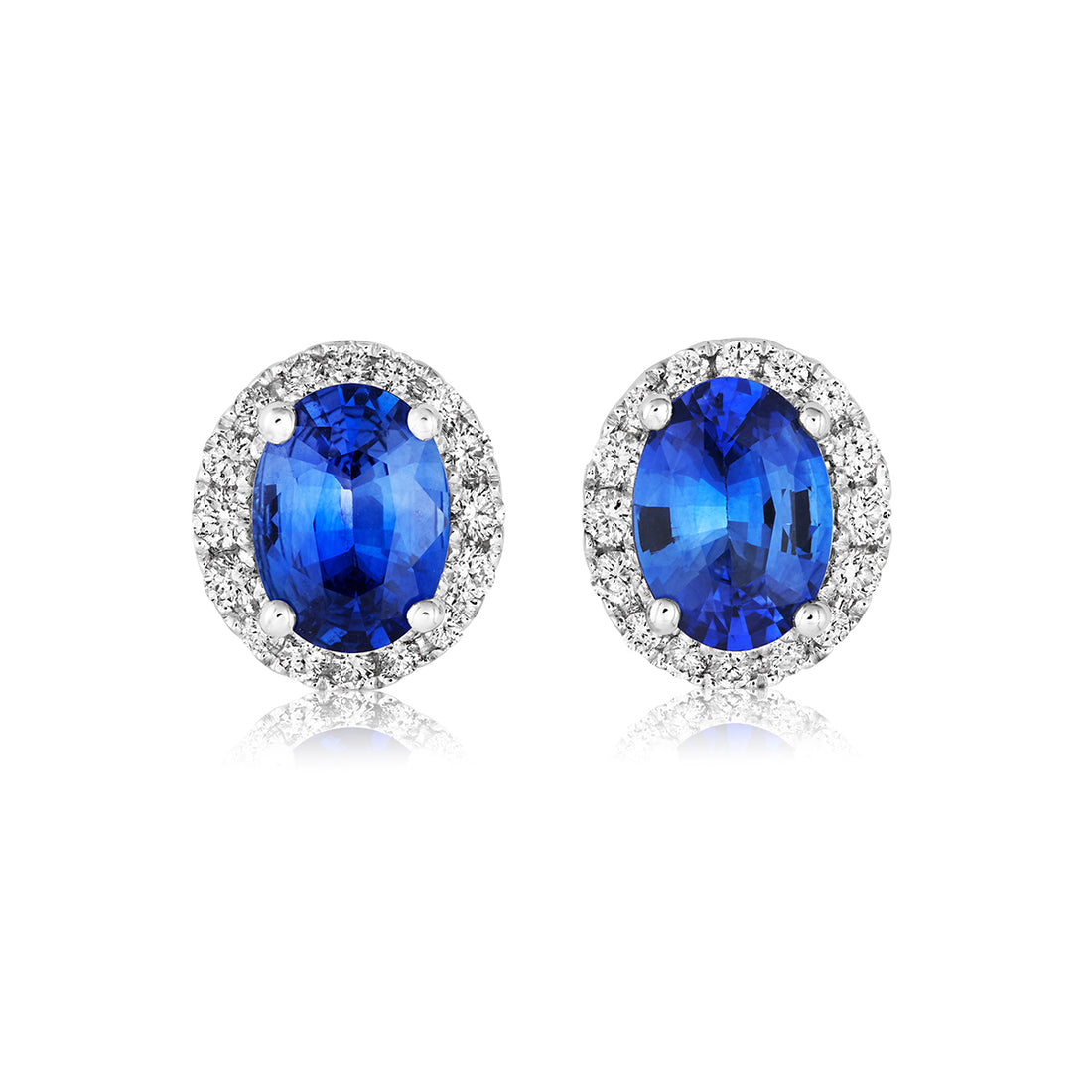 Sapphire and Diamond Earrings
