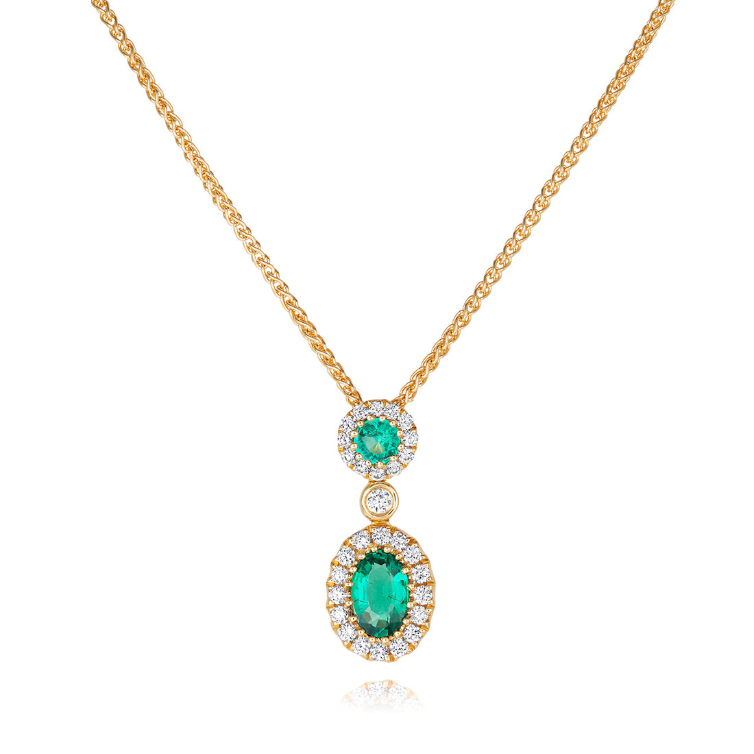 Emerald and Diamond Pendant