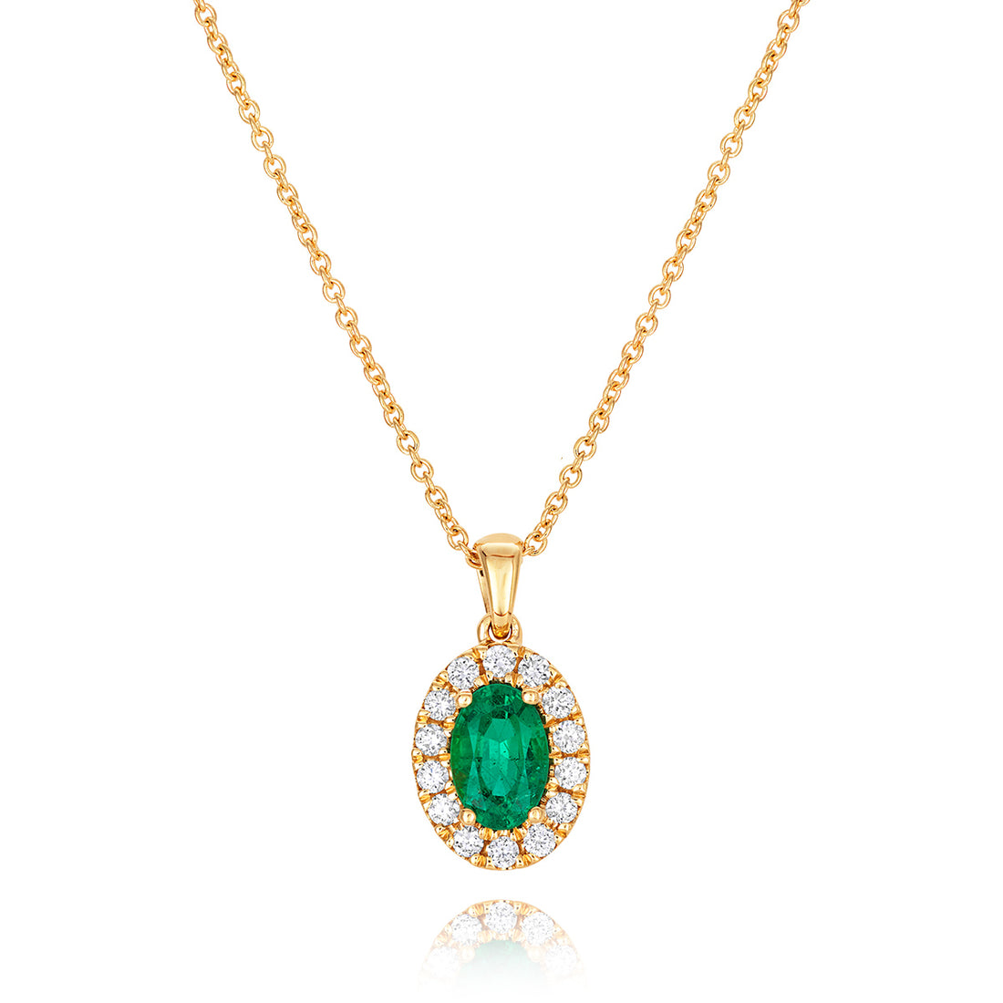Emerald and Diamond Pendant