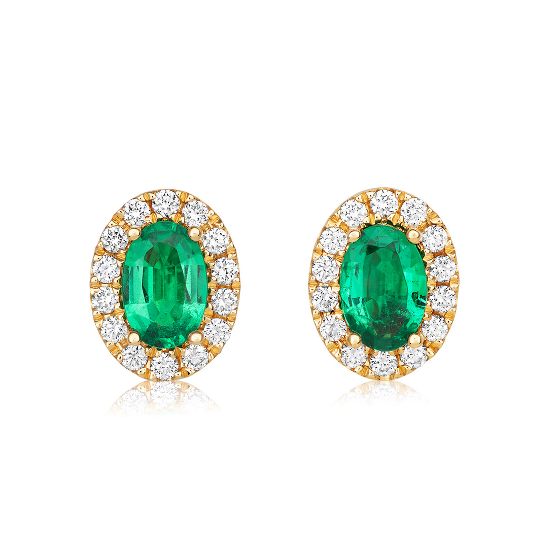 Emerald and Diamond Earrings