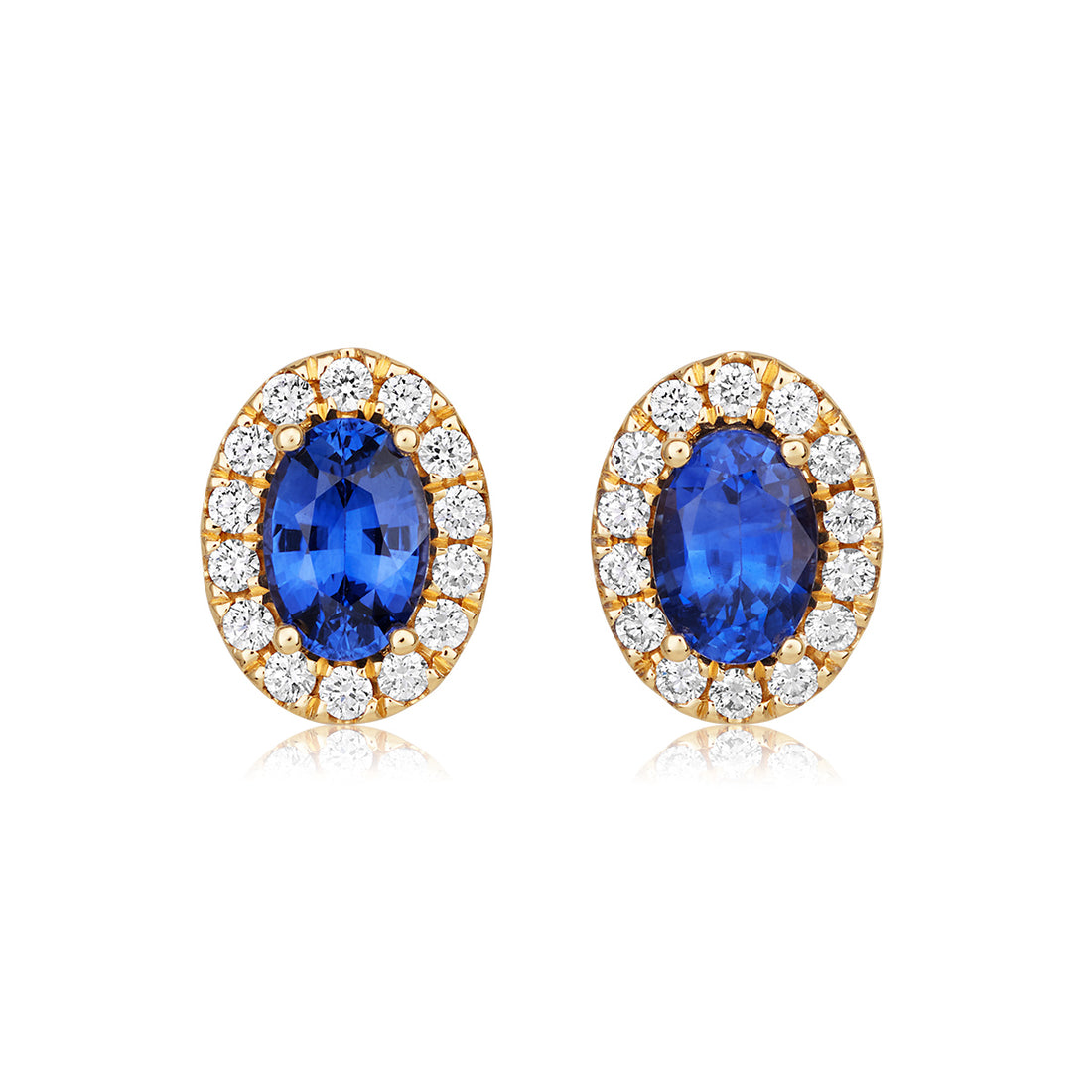 Sapphire and Diamond Earrings