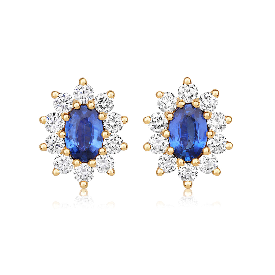 Sapphire and Diamond Earrings