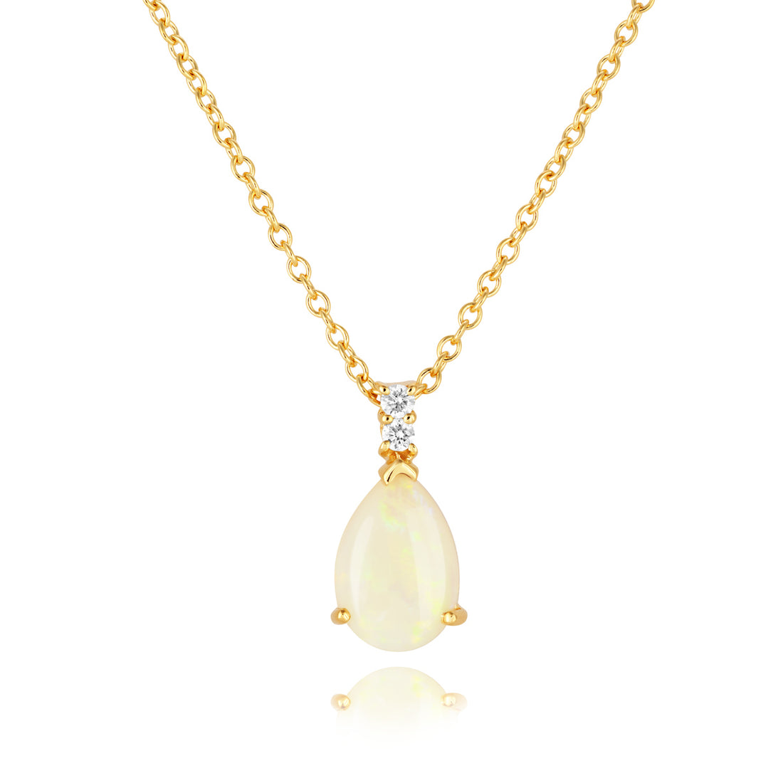 Opal and Diamond Pendant
