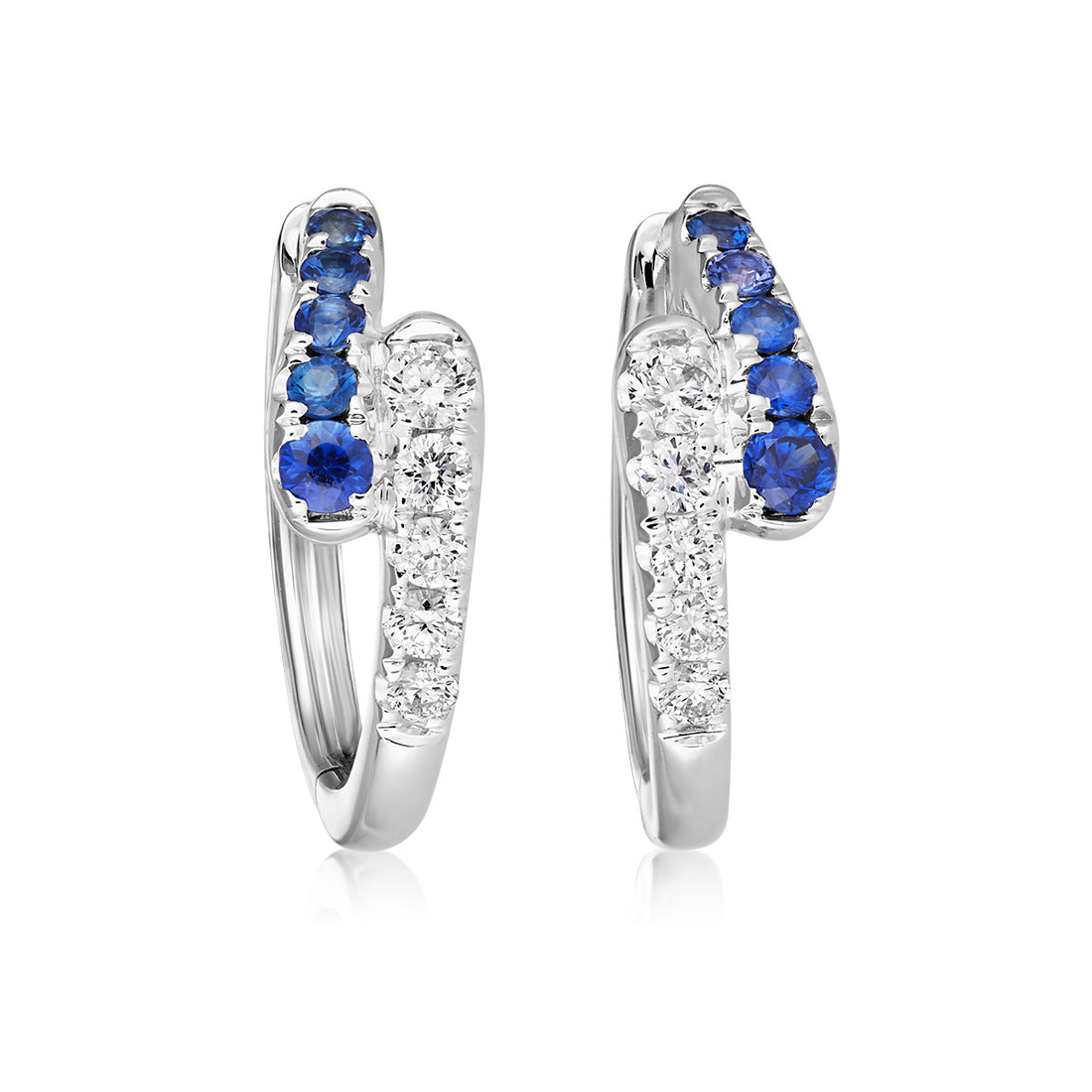 Sapphire and Diamond Earrings