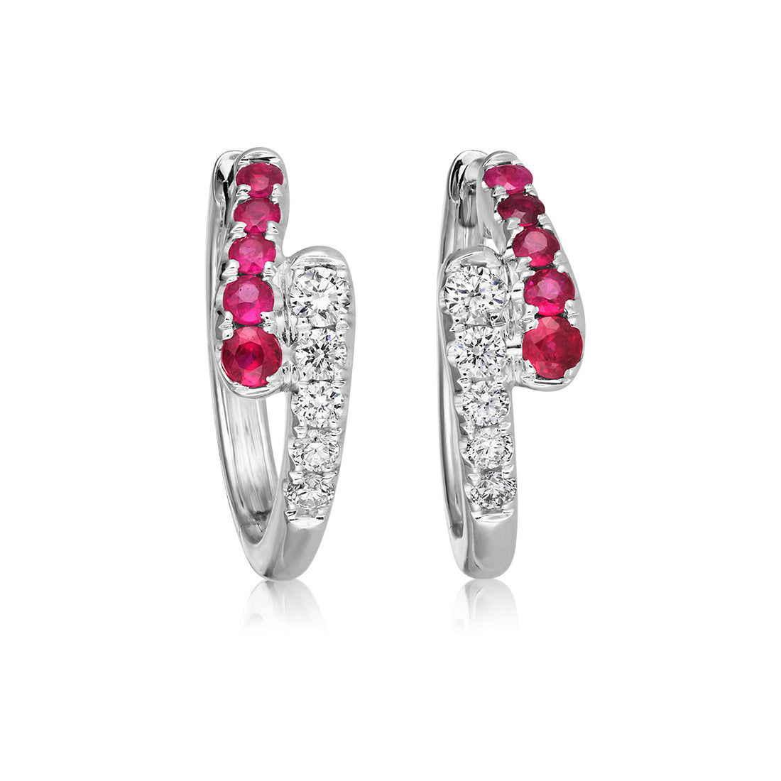 Ruby and Diamond Earrings