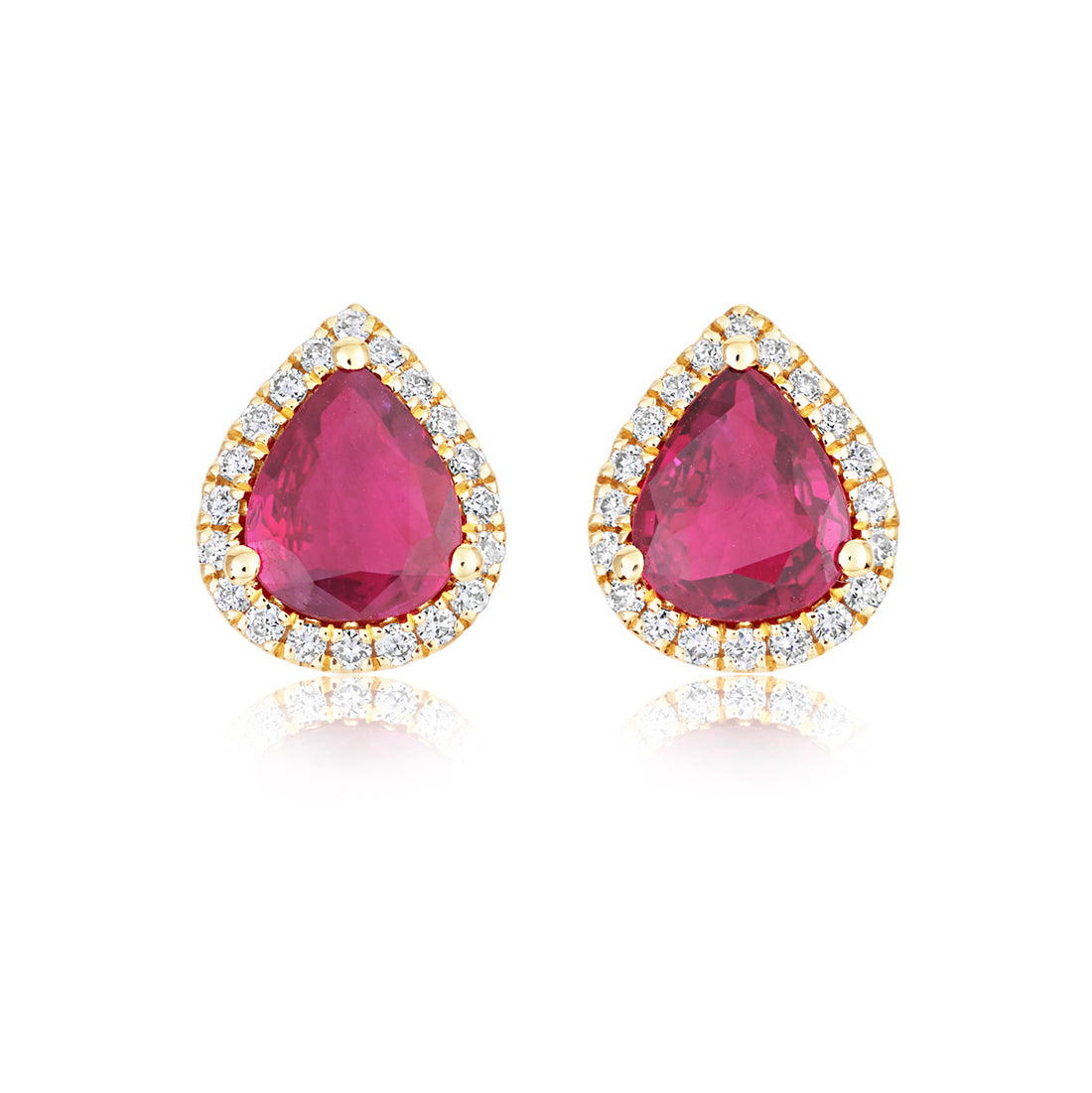 Ruby and Diamond Earrings