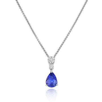 Tanzanite and Diamond Pendant