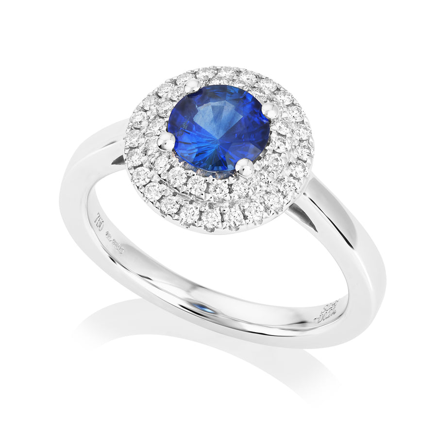 Sapphire and Diamond Ring