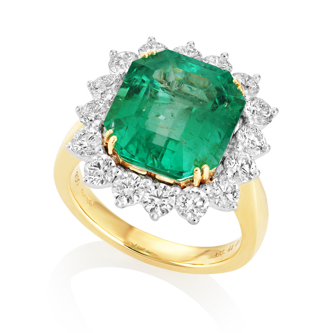 Emerald and Diamond Ring