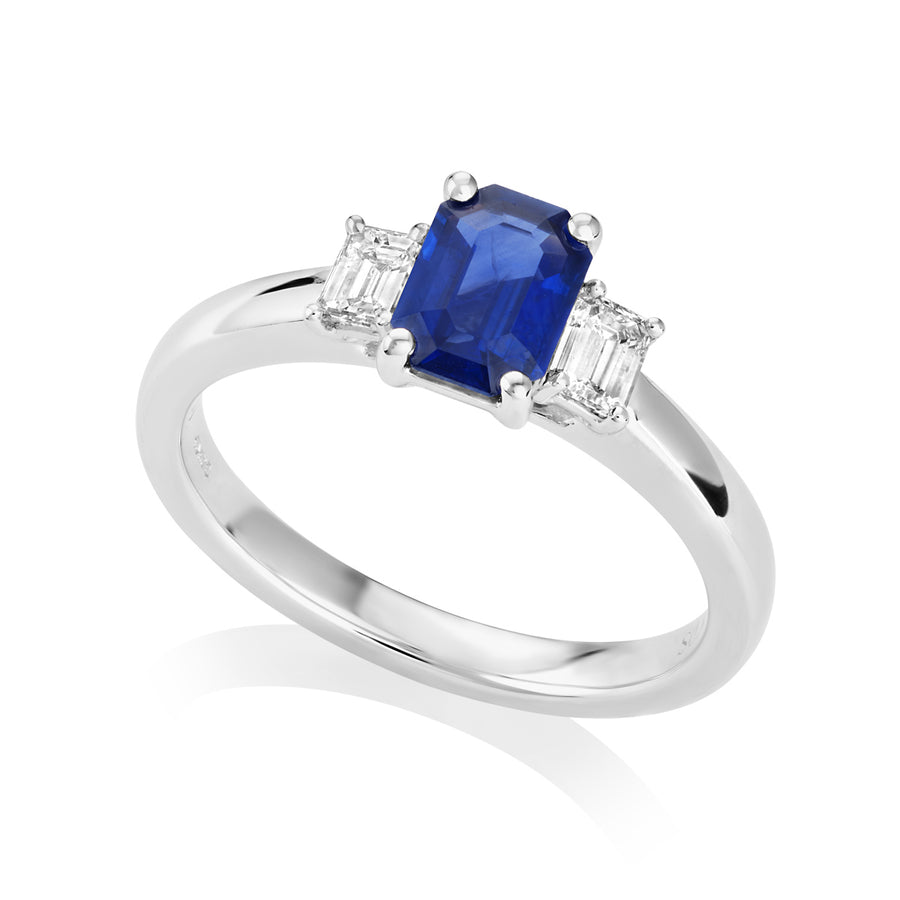 Sapphire and Diamond Ring