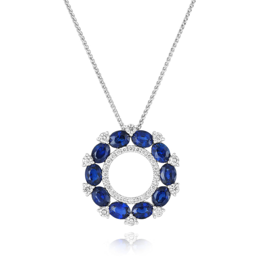 Sapphire and Diamond Pendant