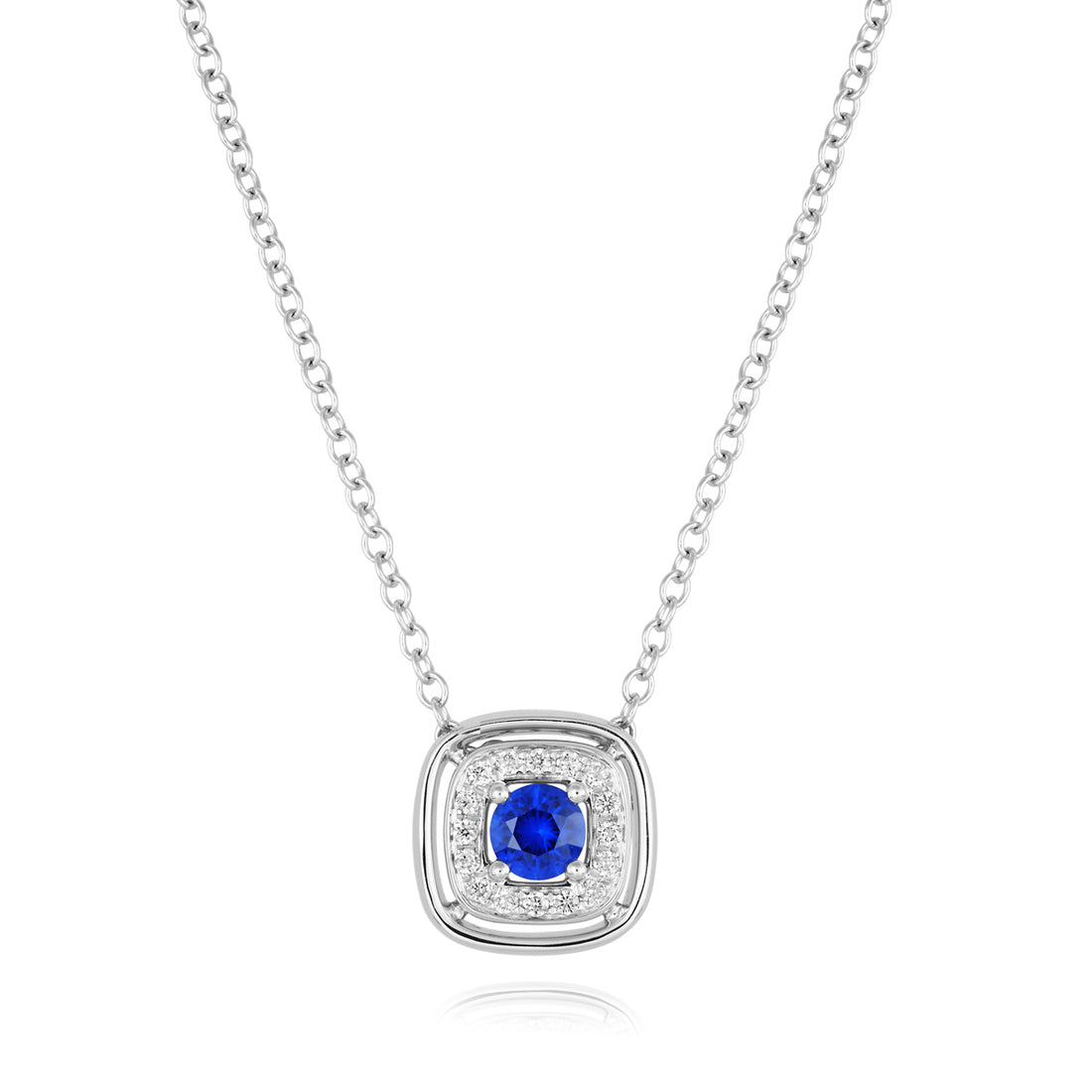 Sapphire and Diamond Necklace