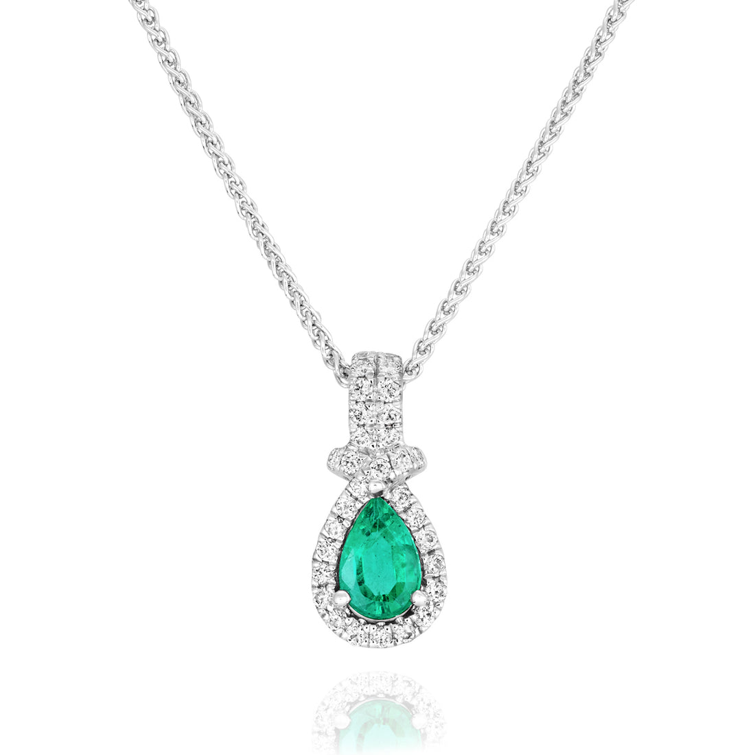 Emerald and Diamond Pendant