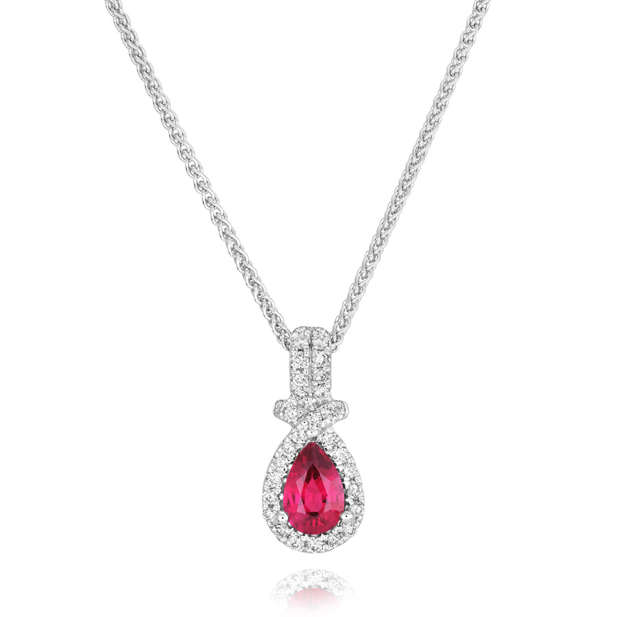 Ruby and Diamond Pendant