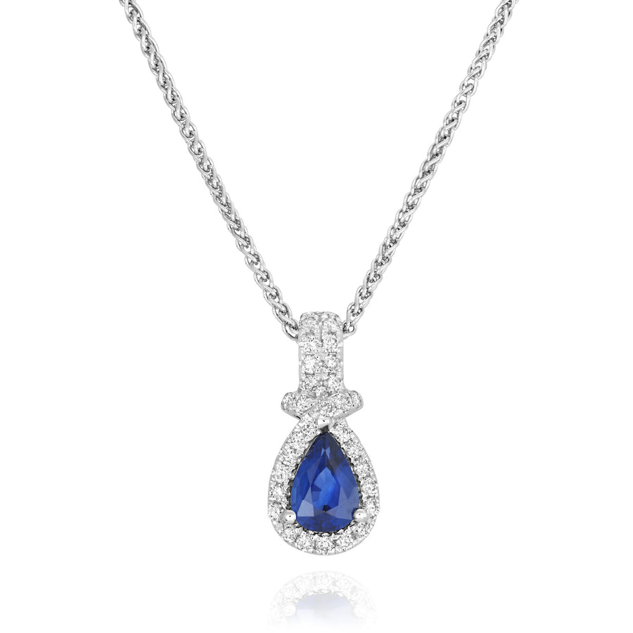 Sapphire and Diamond Pendant