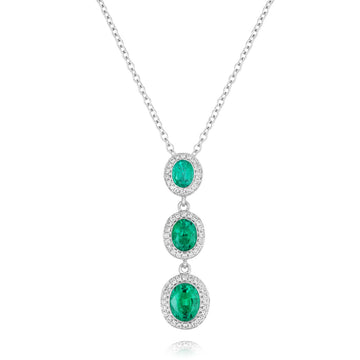 Emerald and Diamond Necklace