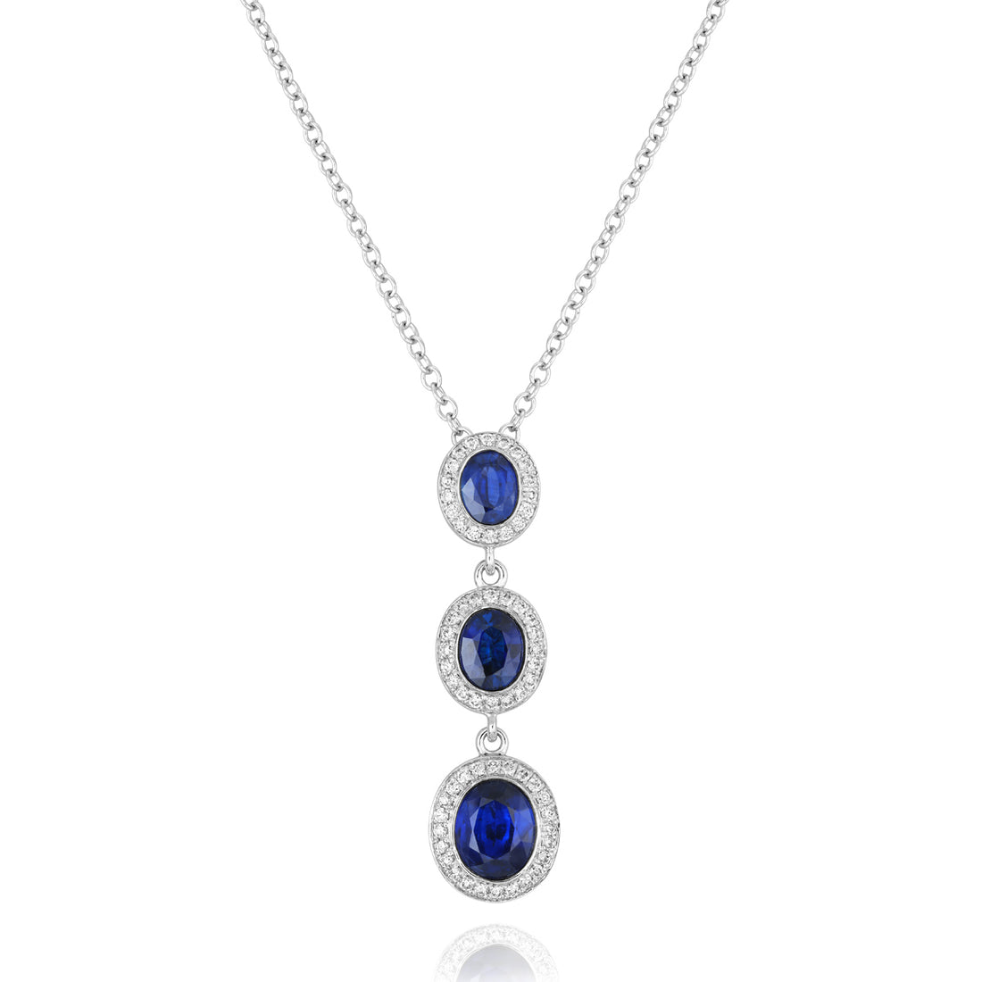 Sapphire and Diamond Necklace