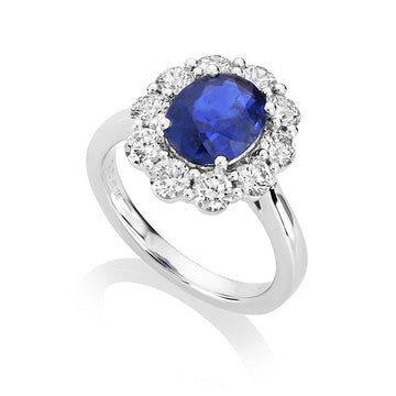 Sapphire and Diamond Ring