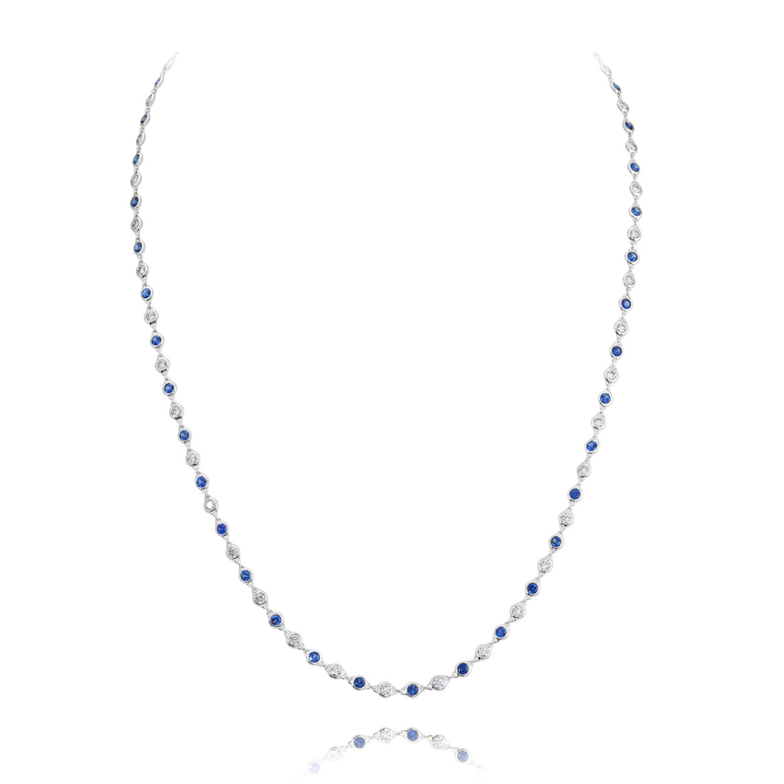 Sapphire and Diamond Necklace