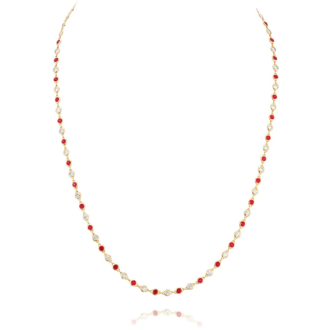 Ruby and Diamond Necklace