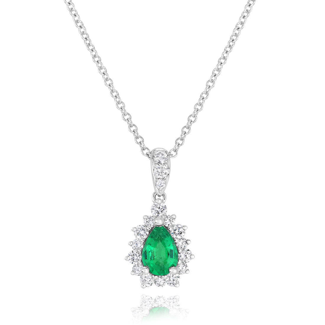 Emerald and Diamond Pendant