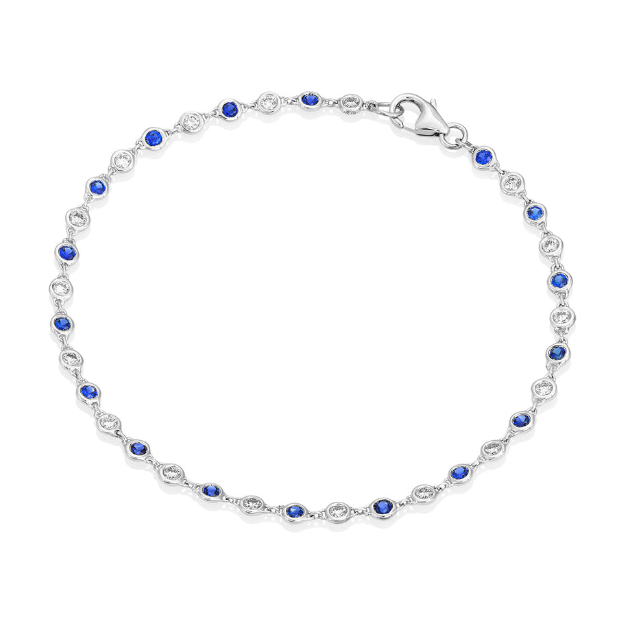 Sapphire and Diamond Bracelet