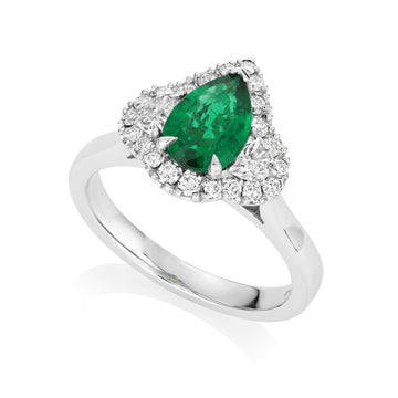 Emerald and Diamond Ring