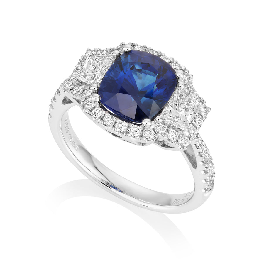 Sapphire and Diamond Ring