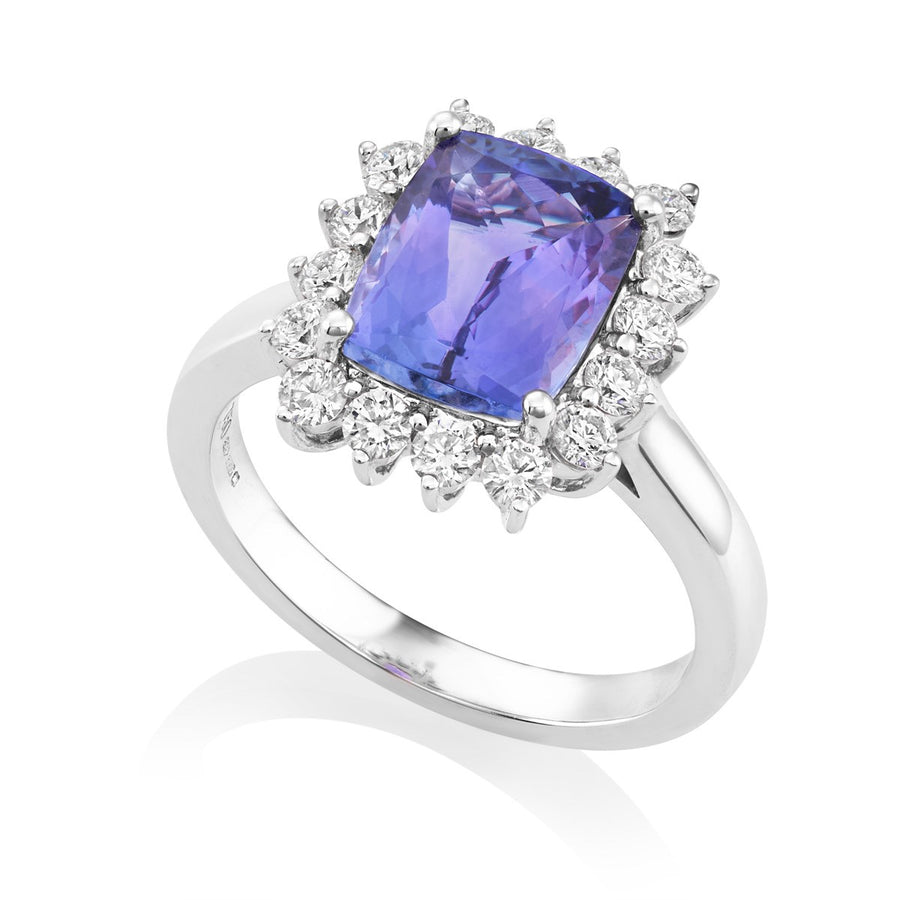 Tanzanite and Diamond Ring