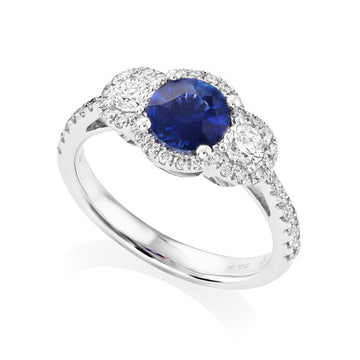 Sapphire and Diamond Ring