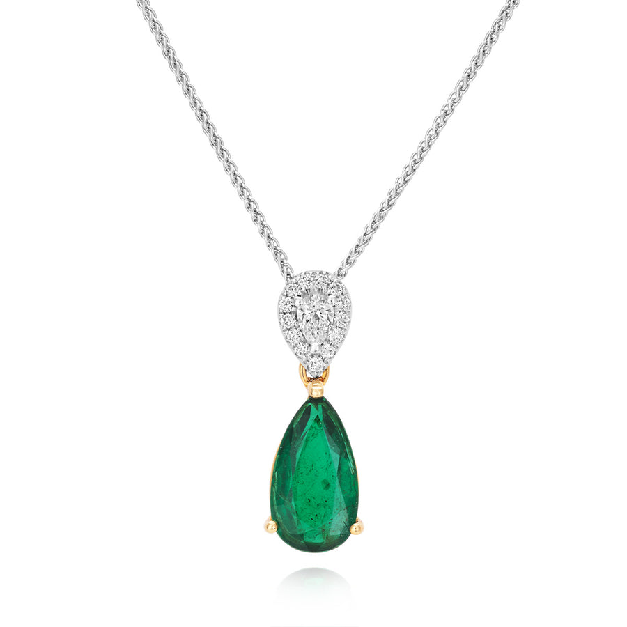 Emerald and Diamond Necklace