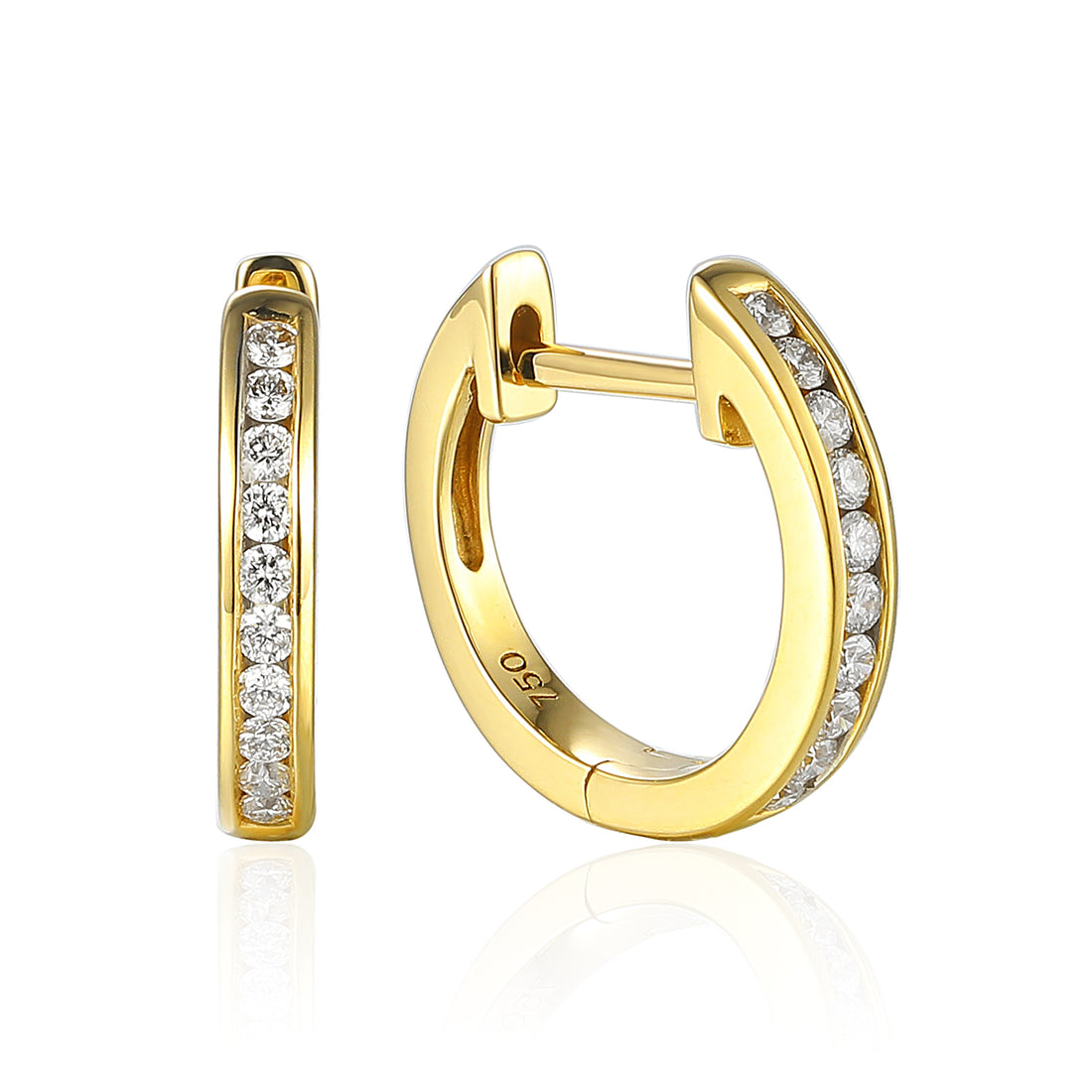 Diamond Hoop Earrings