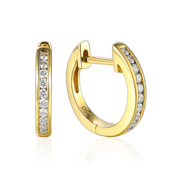 Diamond Hoop Earrings