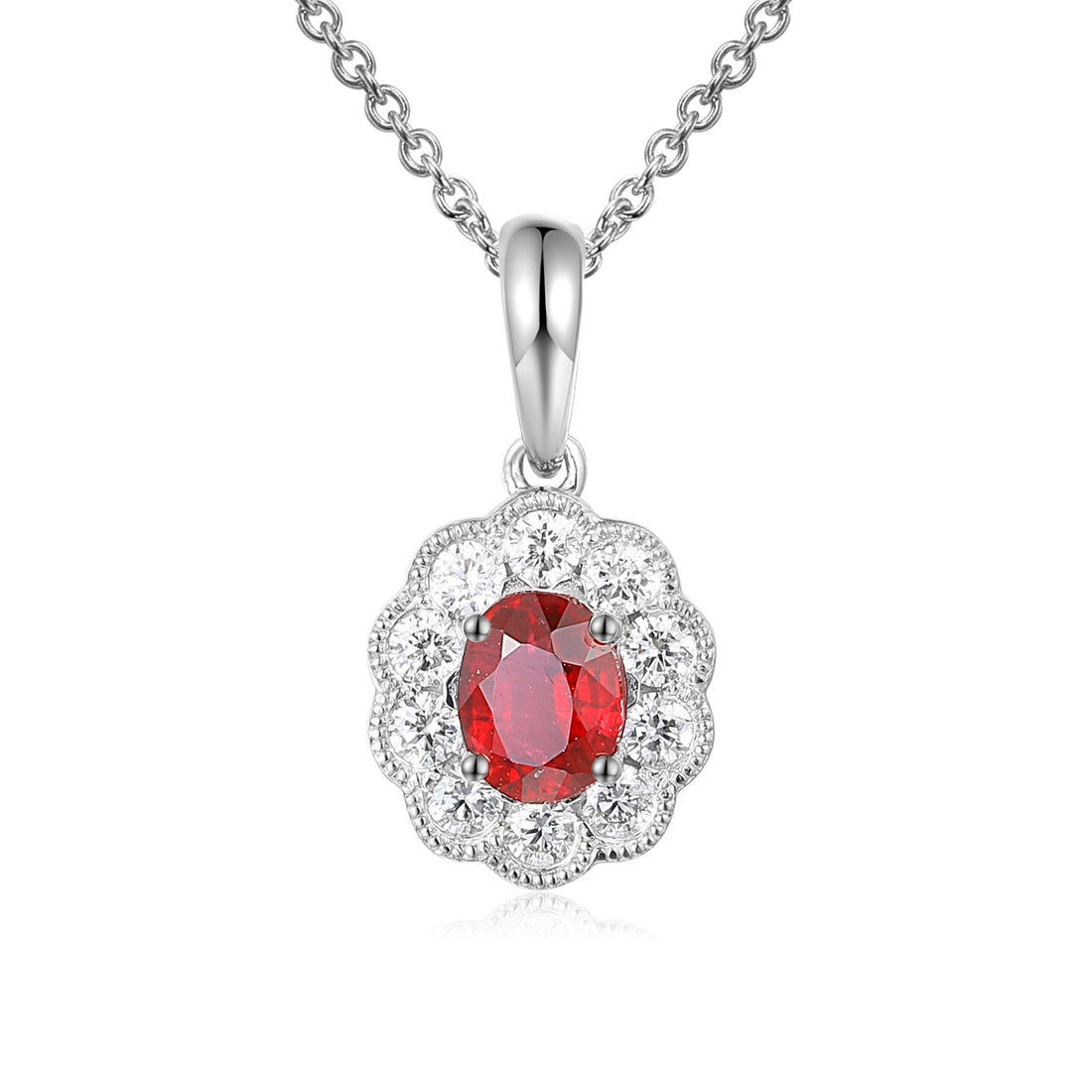 Ruby and Diamond Pendant