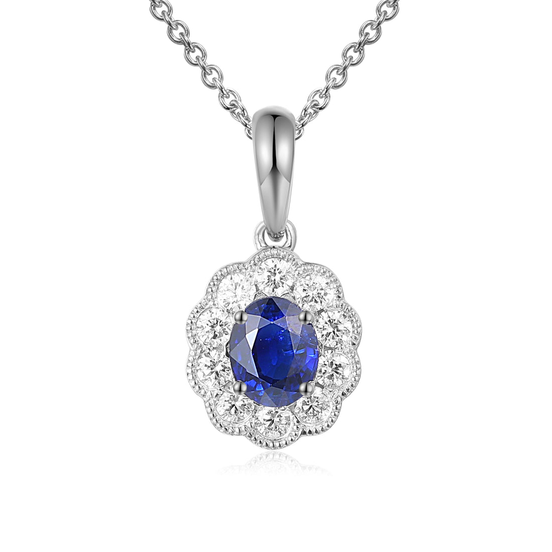 Sapphire and Diamond Pendant