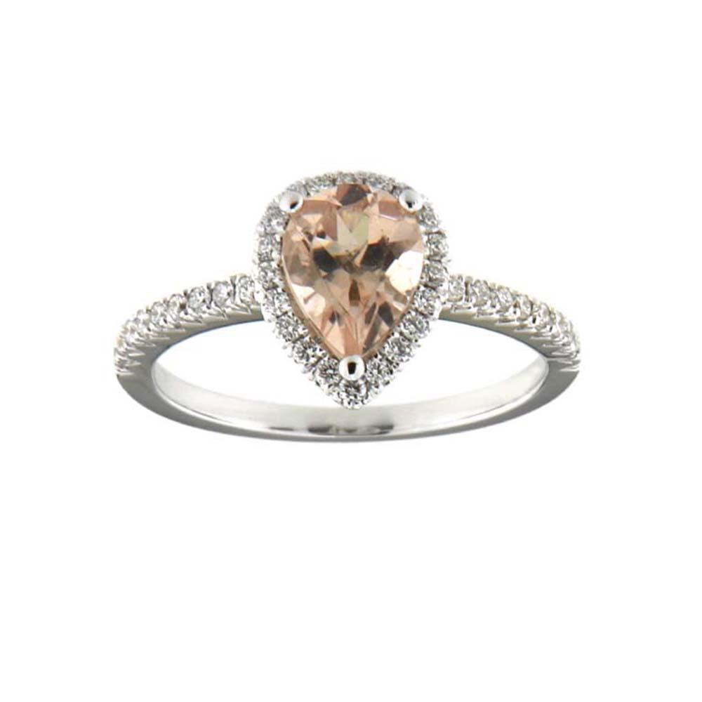 Morganite and Diamond Ring