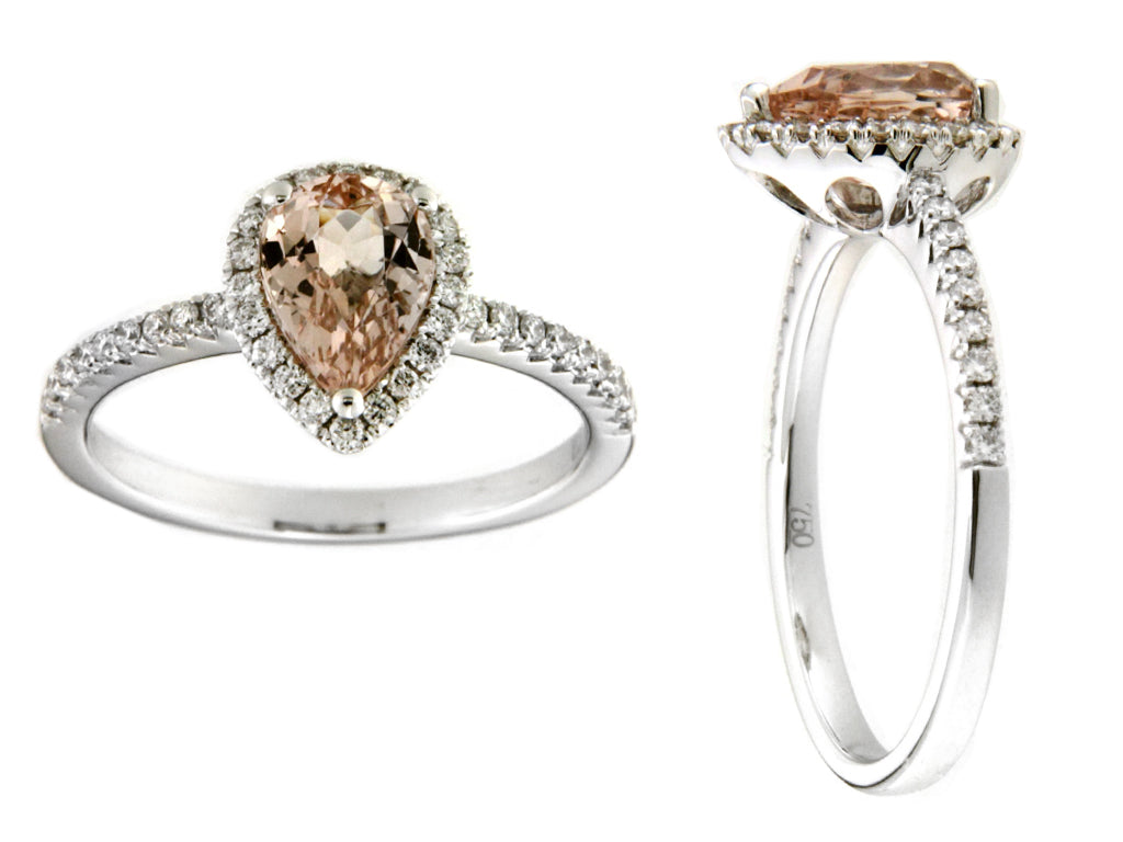 Morganite and Diamond Ring