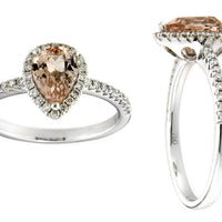 Morganite and Diamond Ring