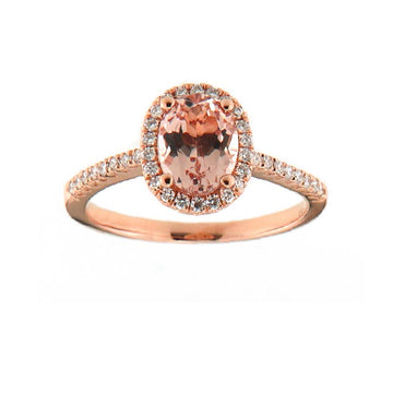Morganite and Diamond Ring