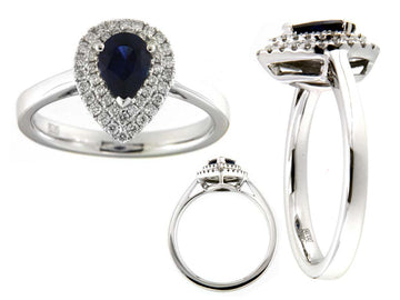 Sapphire and Diamond Ring