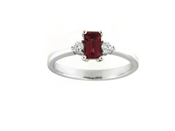Pink Tourmaline and Diamond Ring