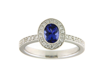 Tanzanite and Diamond Ring