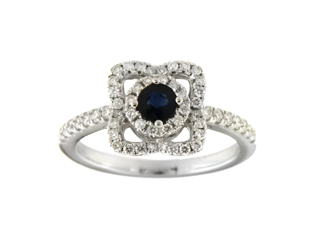 Sapphire and Diamond Ring